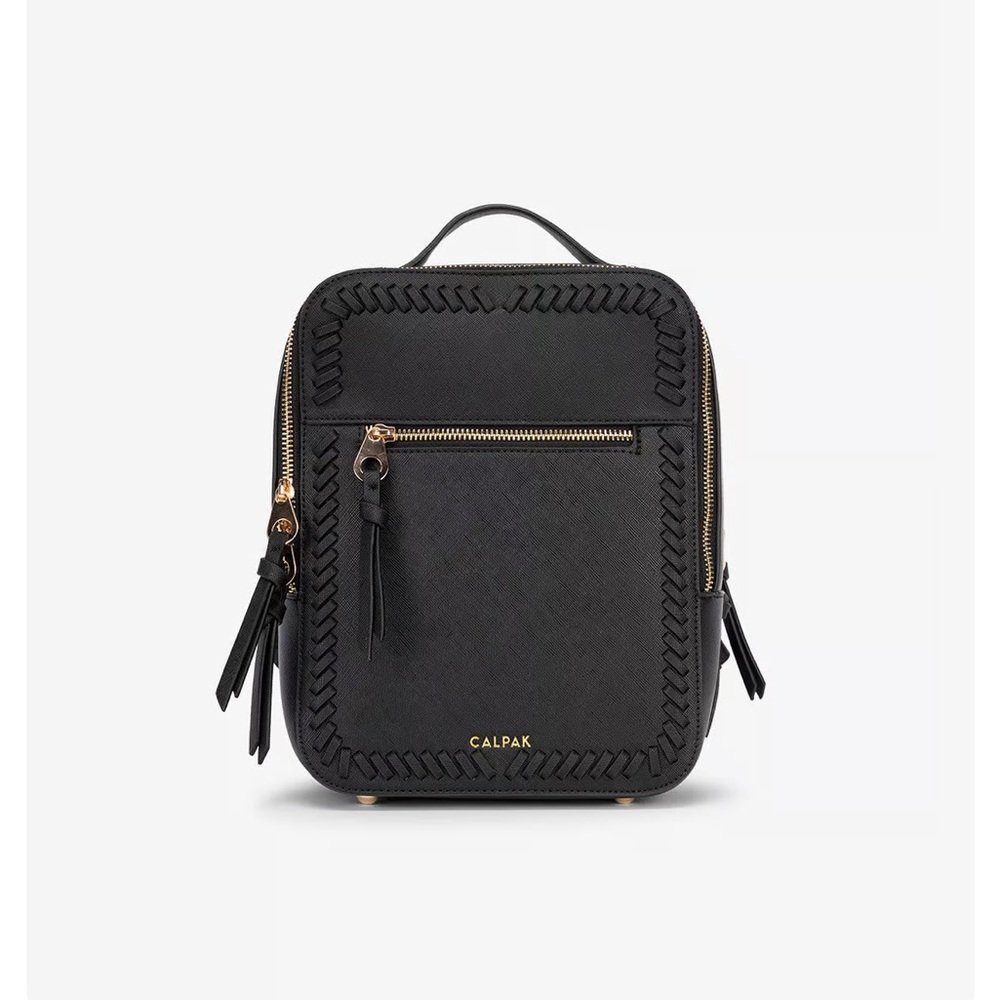 CALPAK vegan leather backpack. Two compartments - super cute holds a lot